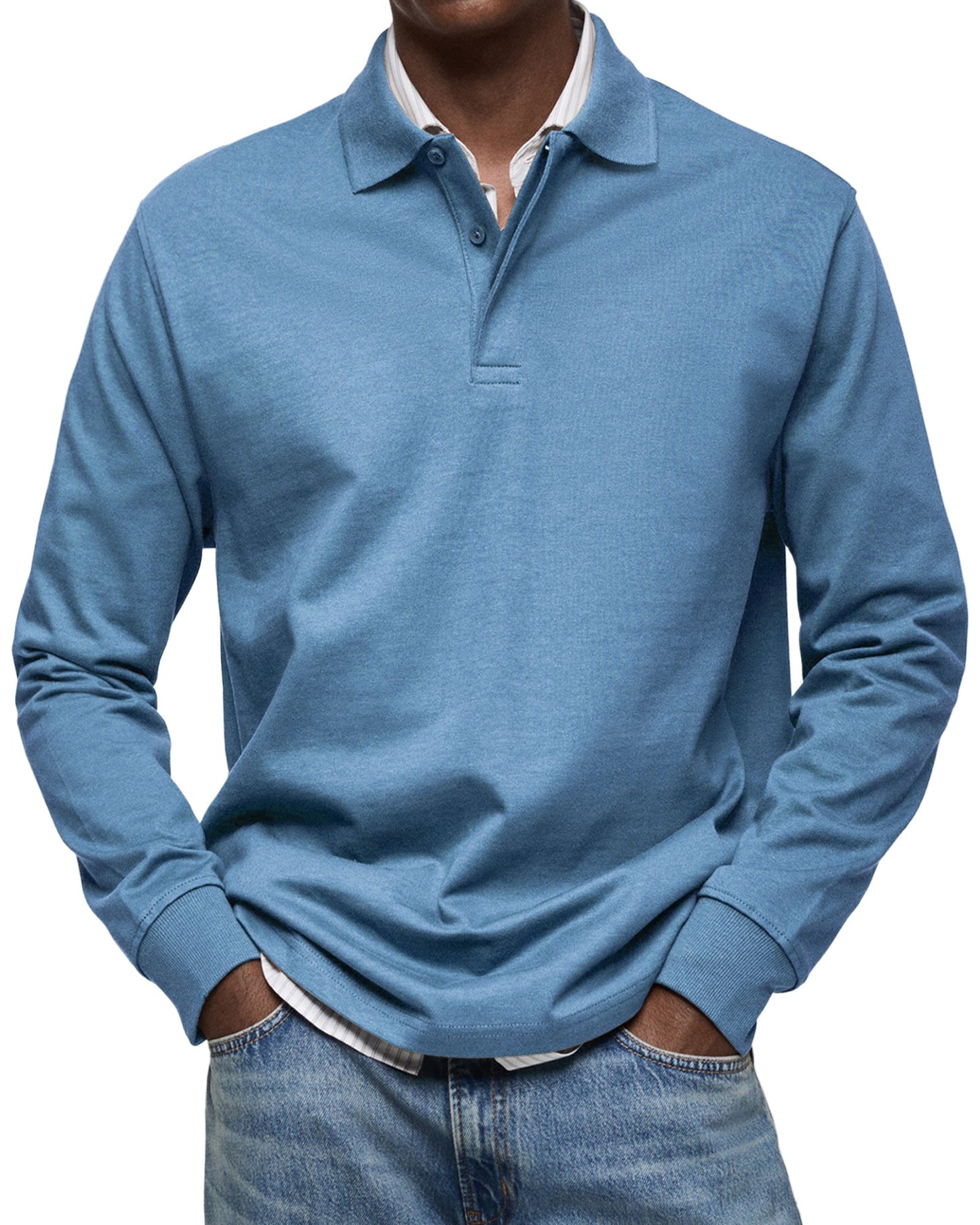 Alessio | Traditional Long Sleeve Polo Shirt