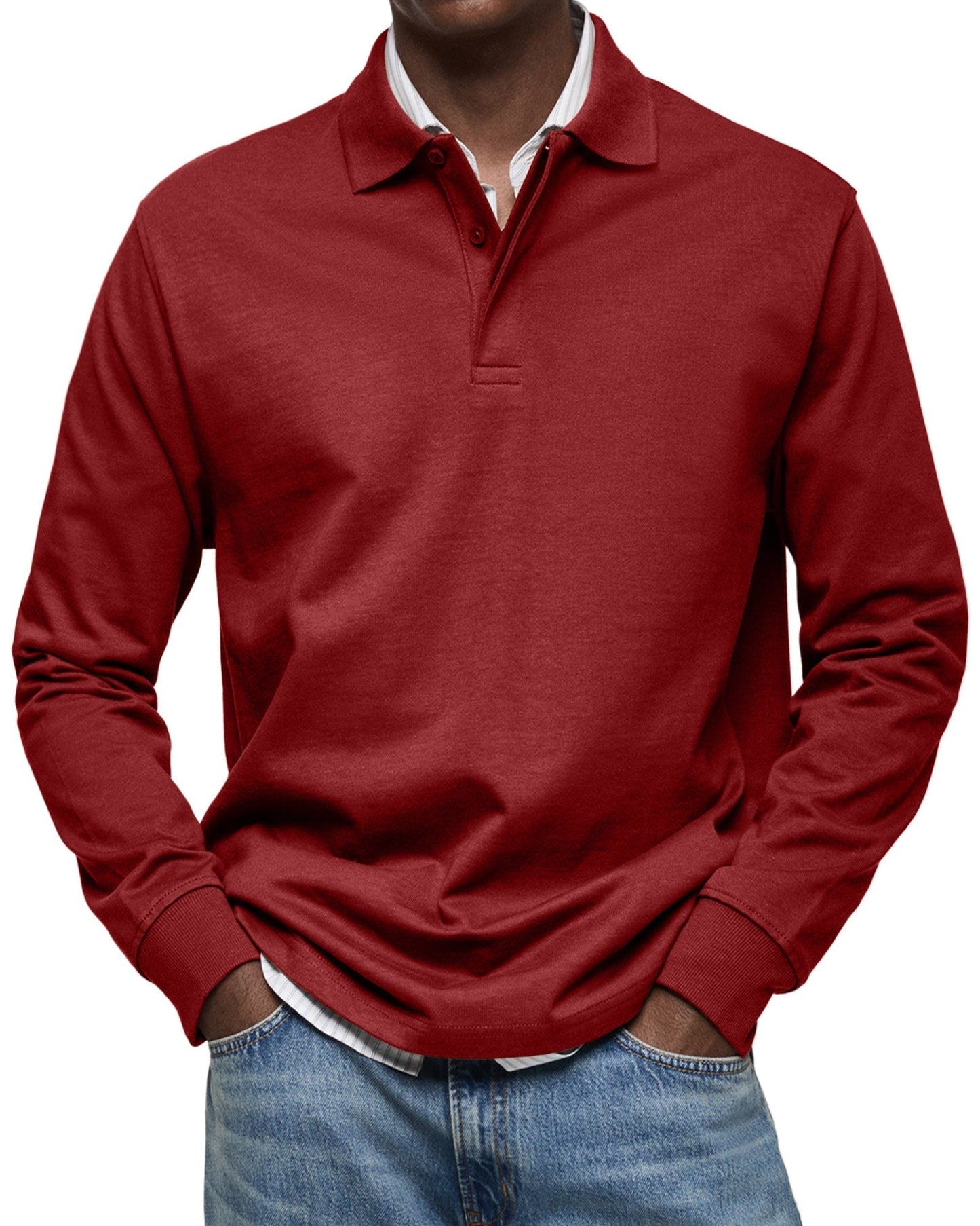 Alessio | Traditional Long Sleeve Polo Shirt