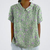 Green with floral