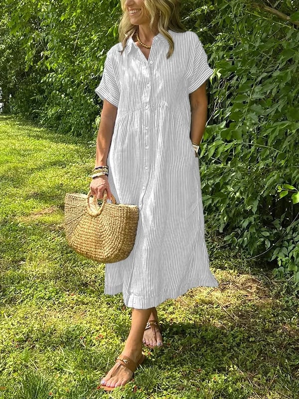 Aurelie | Chic Striped Dress