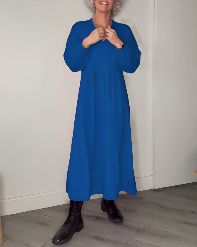 Susan | Stylish Long Dress with Belly Coverage