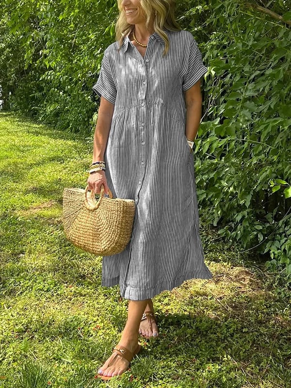 Aurelie | Chic Striped Dress