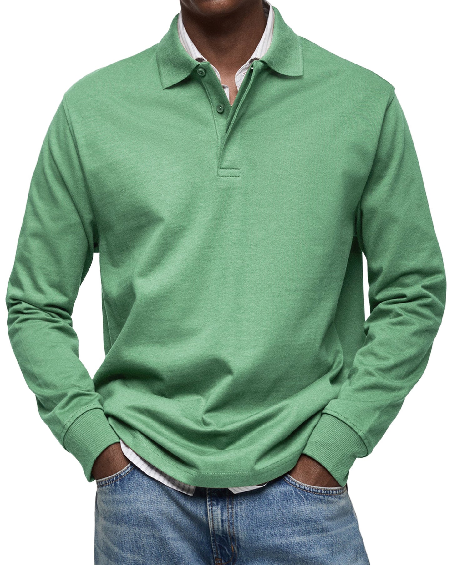 Alessio | Traditional Long Sleeve Polo Shirt