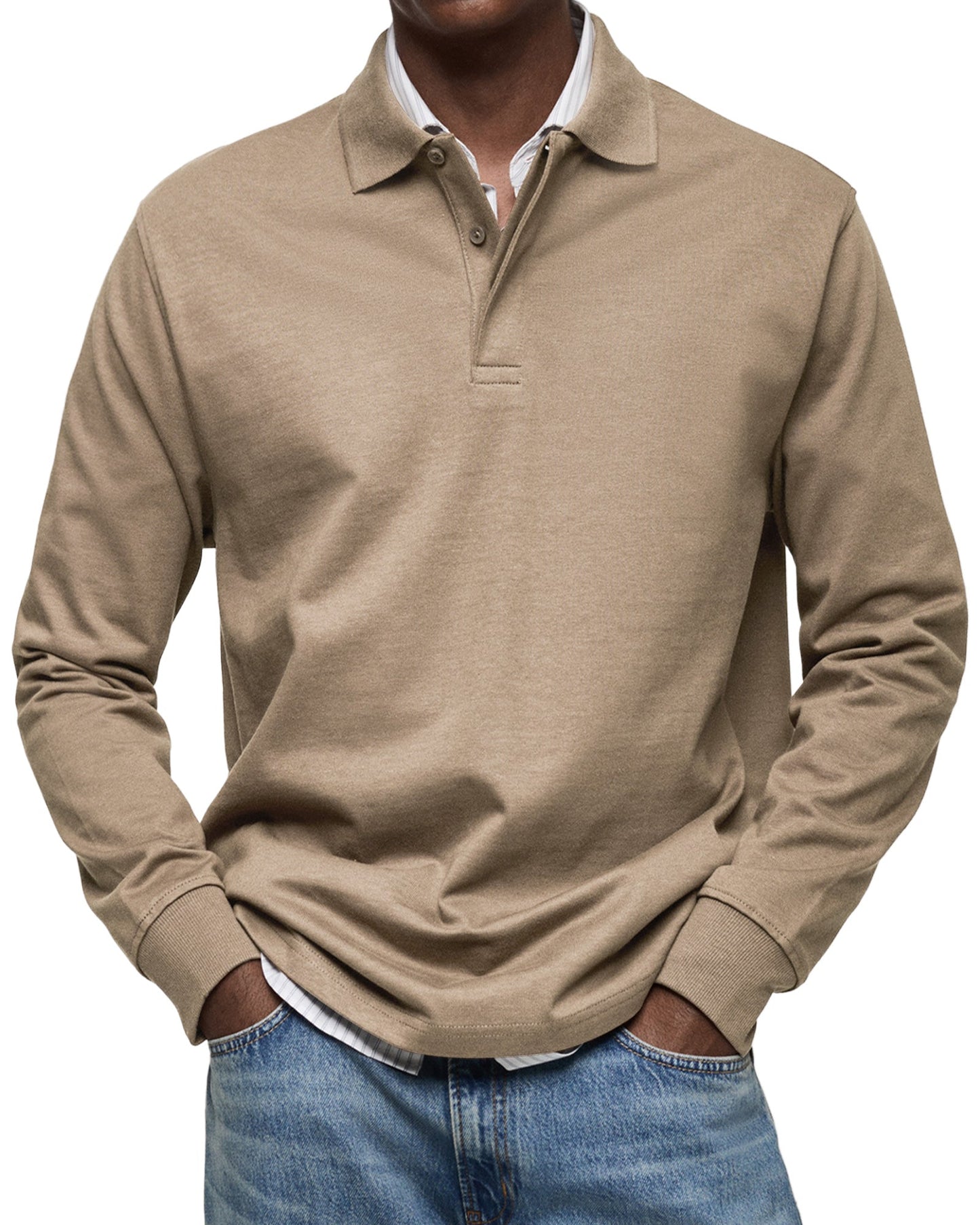 Alessio | Traditional Long Sleeve Polo Shirt