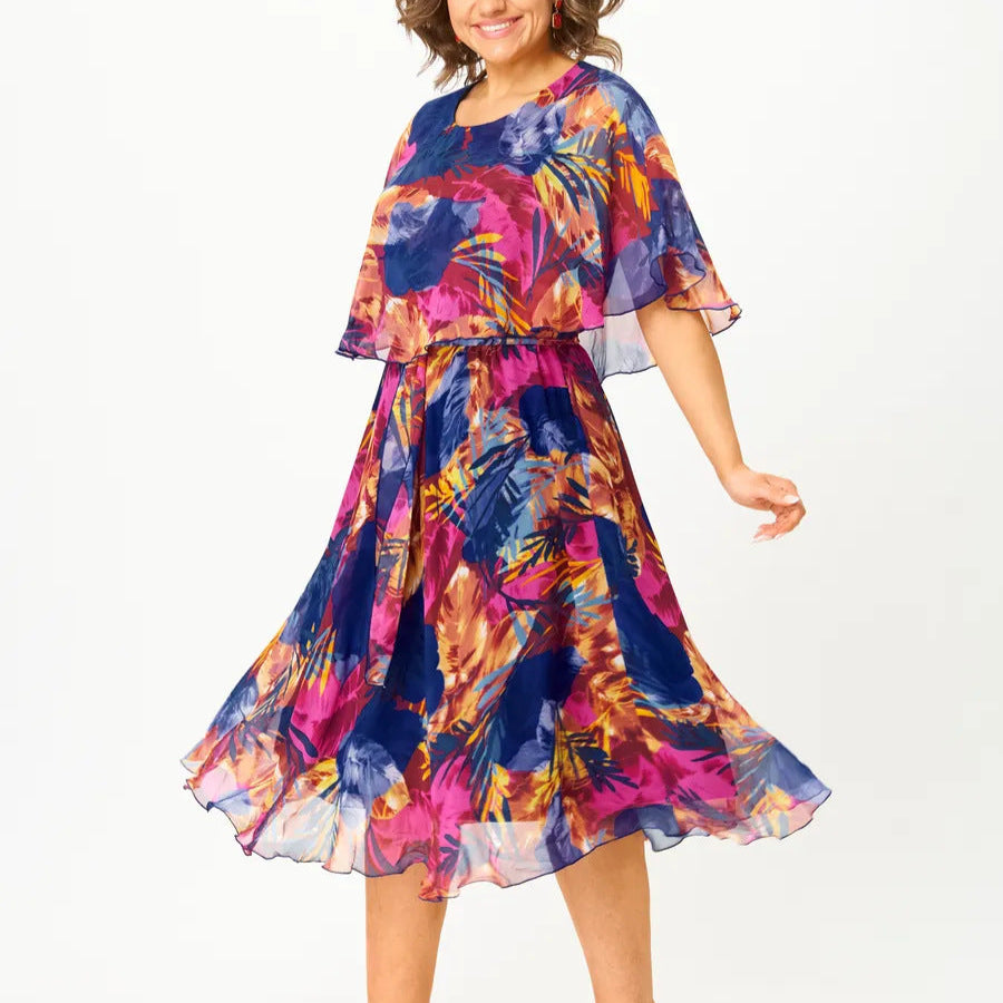 Delphine | Plus Size Chiffon Dress