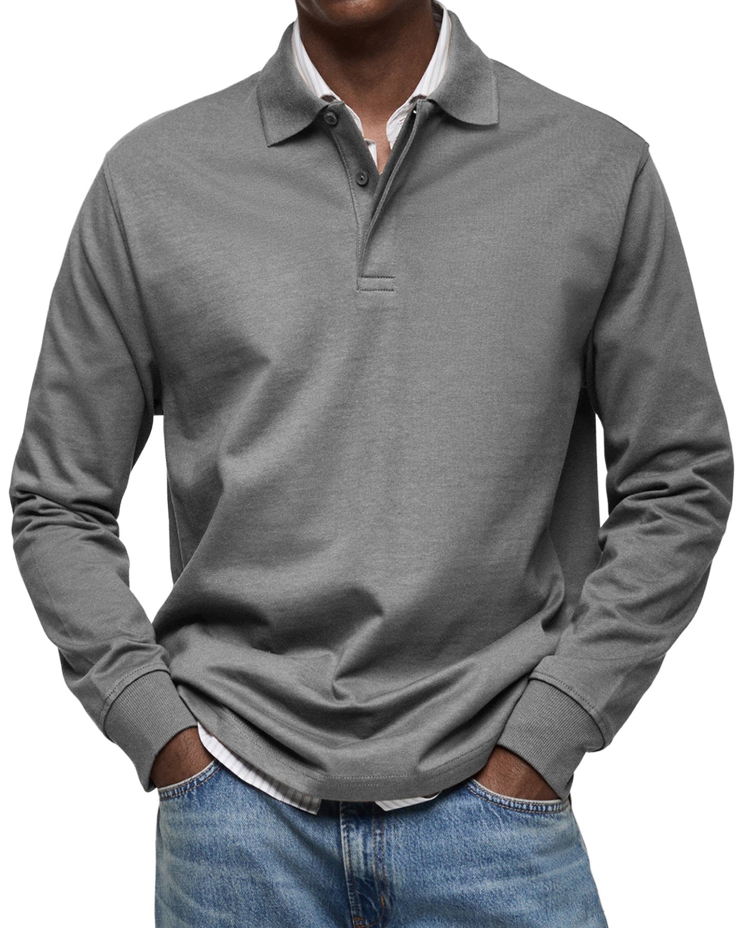 Alessio | Traditional Long Sleeve Polo Shirt