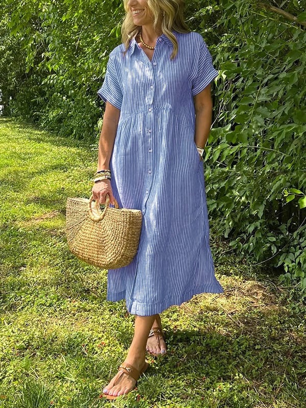Aurelie | Chic Striped Dress