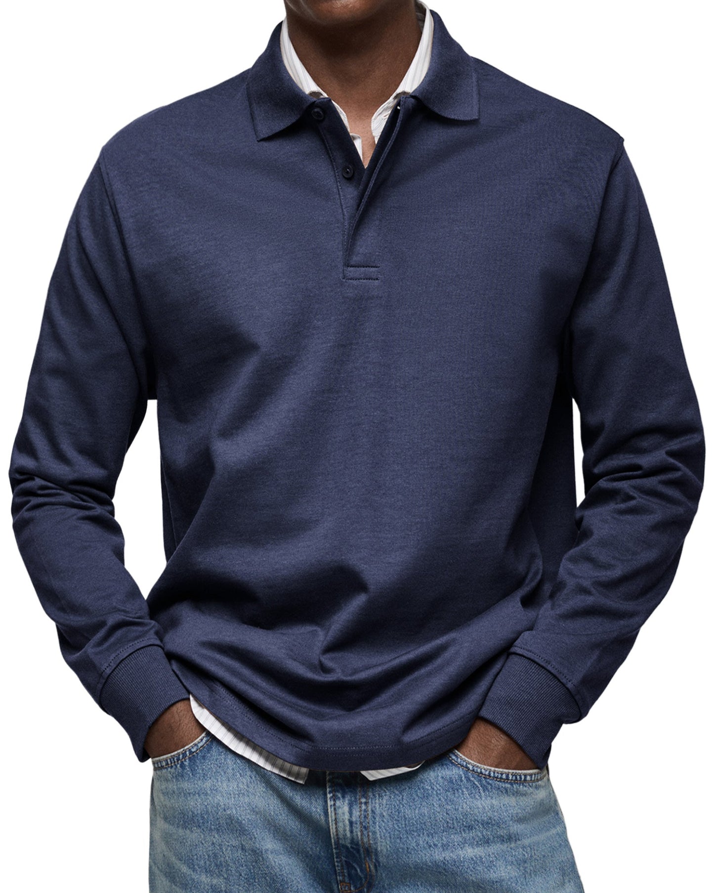 Alessio | Traditional Long Sleeve Polo Shirt