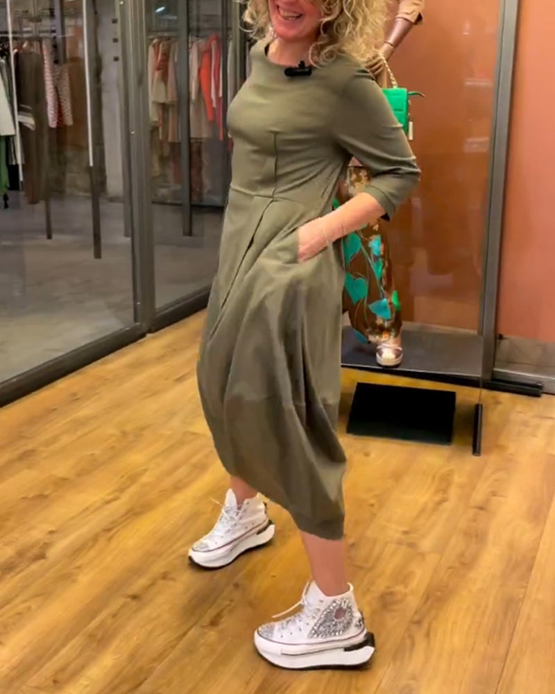 Christina | Chic Dress with Belly Coverage
