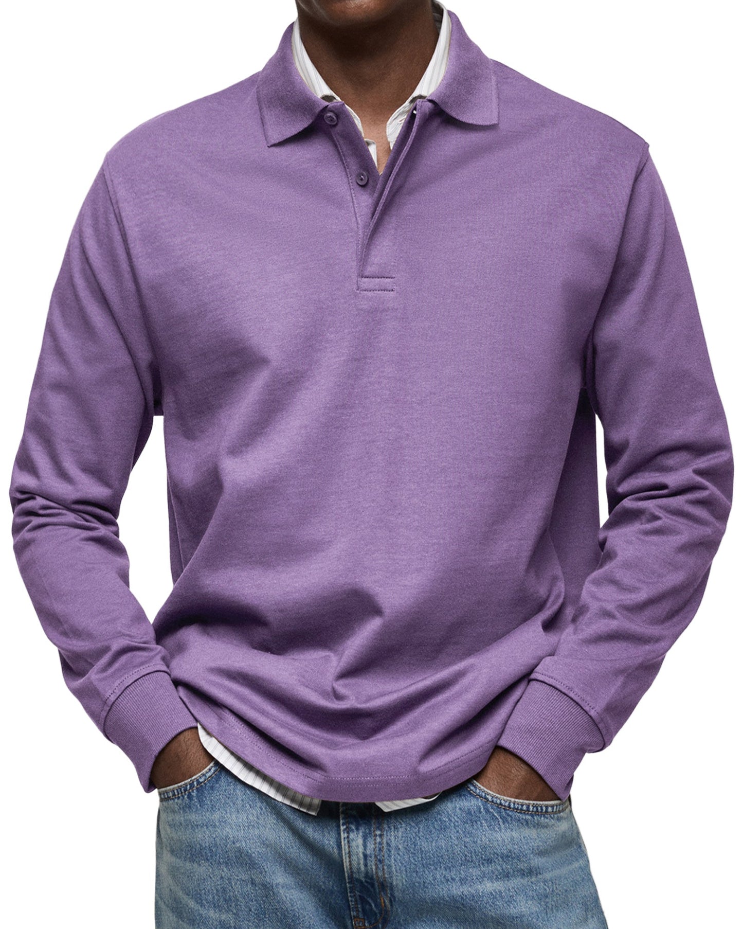 Alessio | Traditional Long Sleeve Polo Shirt