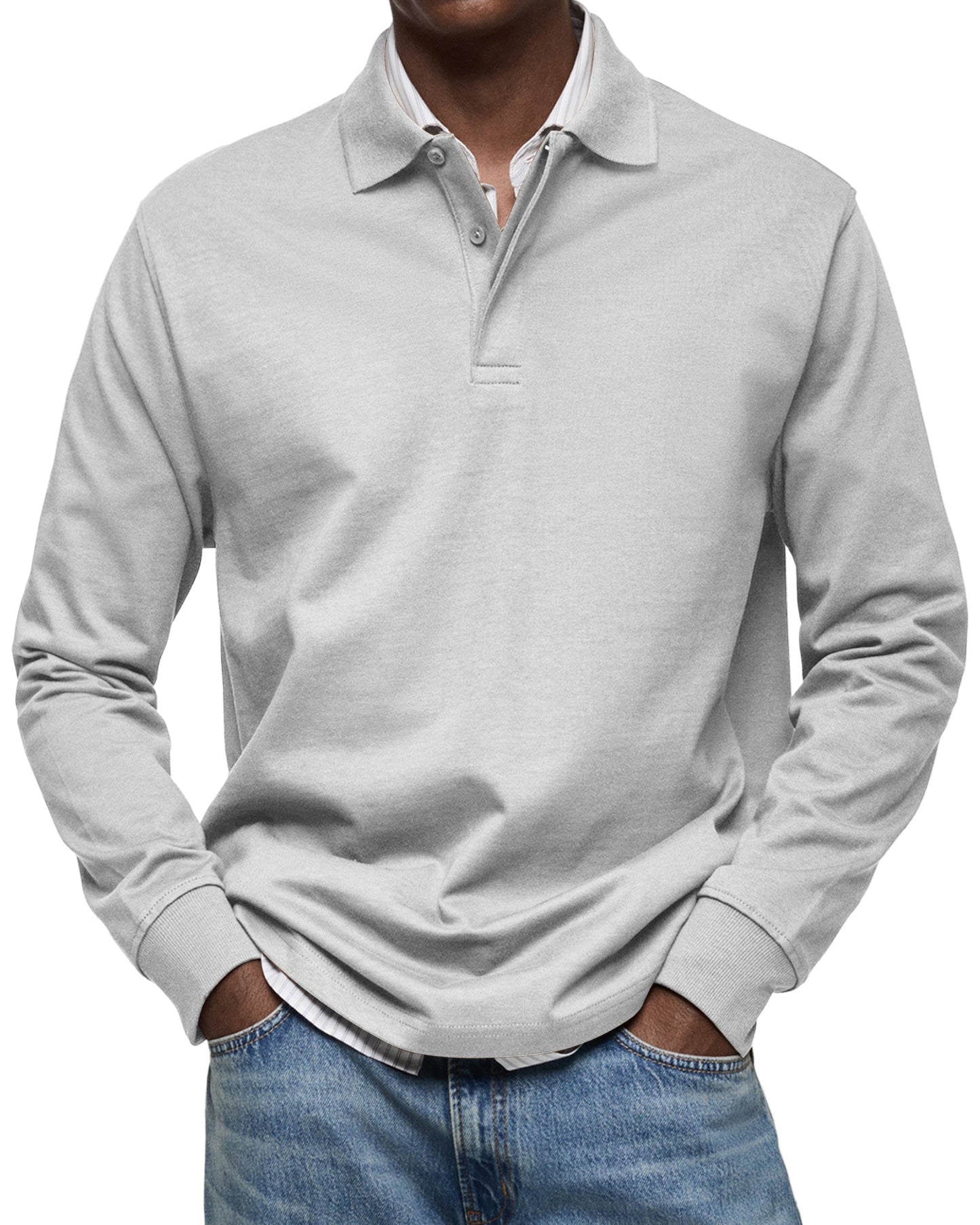 Alessio | Traditional Long Sleeve Polo Shirt