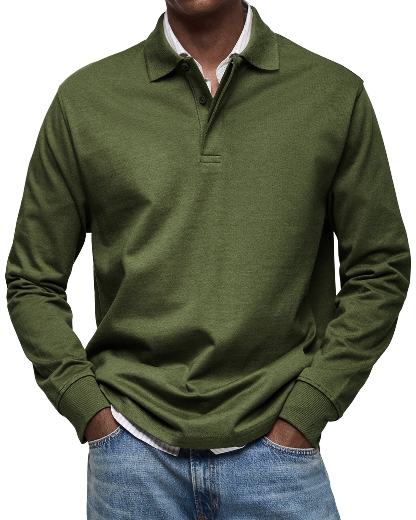 Alessio | Traditional Long Sleeve Polo Shirt