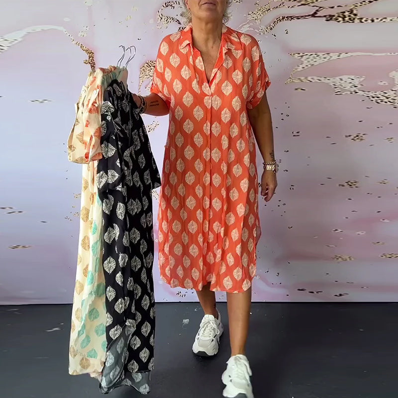 Elodie | Elegant Patterned Dress