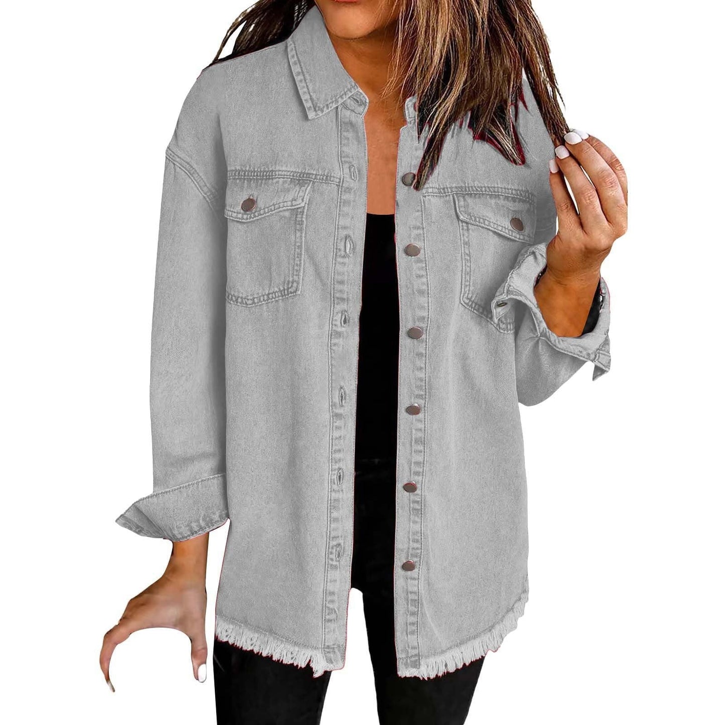 Laura | Comfortable Denim-Inspired Jacket