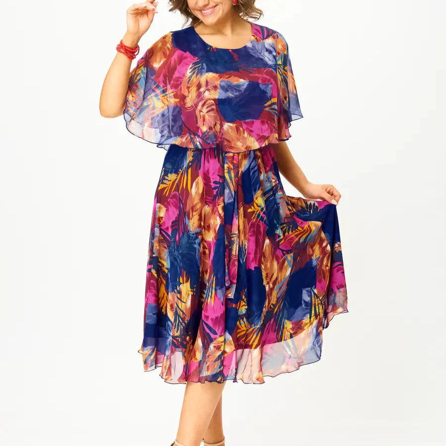 Delphine | Plus Size Chiffon Dress