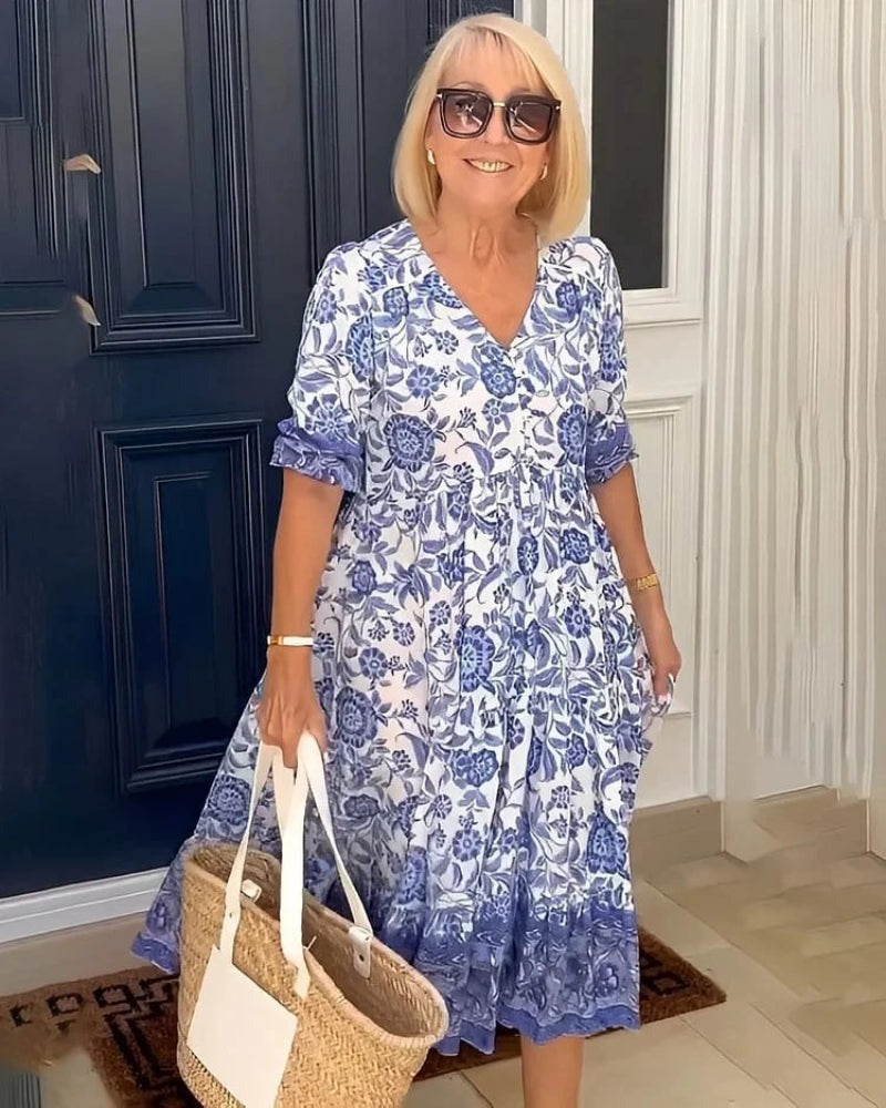 Laurie | Graceful Floral Dress with an Airy Touch