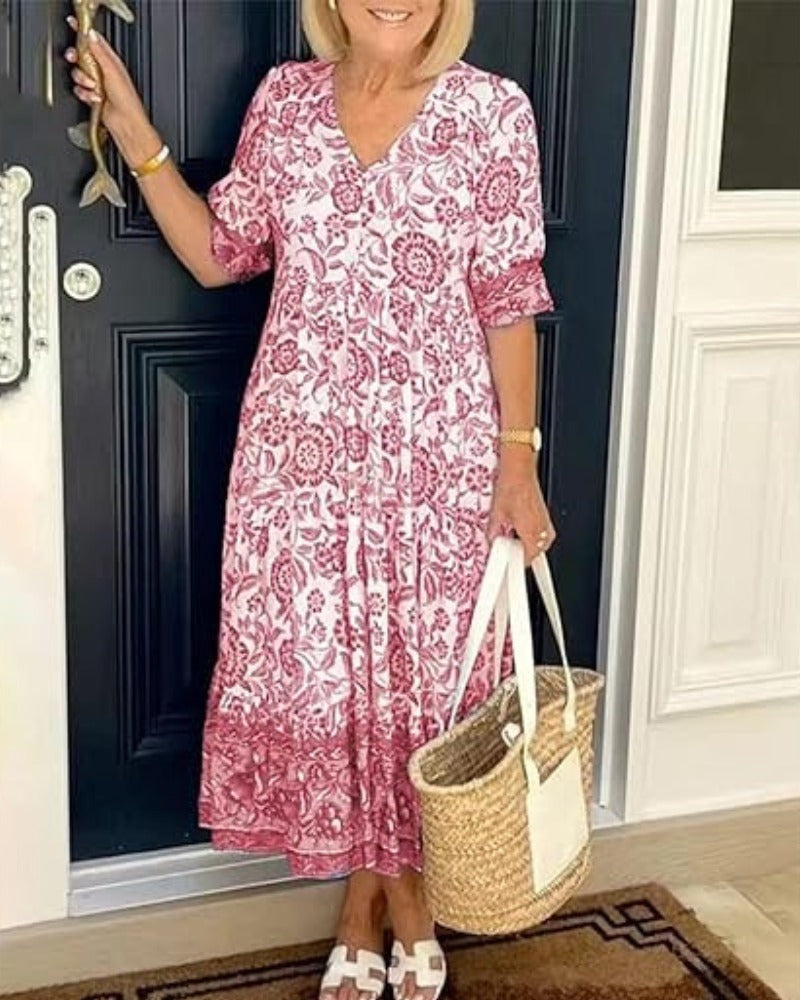 Laurie | Graceful Floral Dress with an Airy Touch
