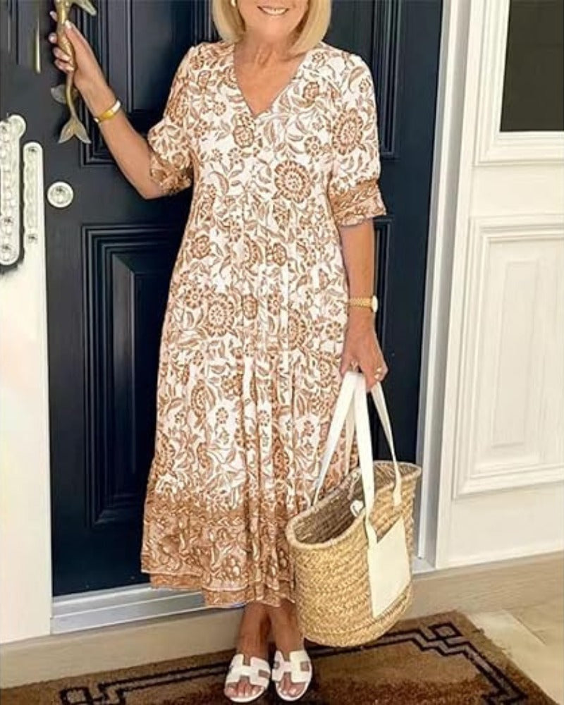 Laurie | Graceful Floral Dress with an Airy Touch