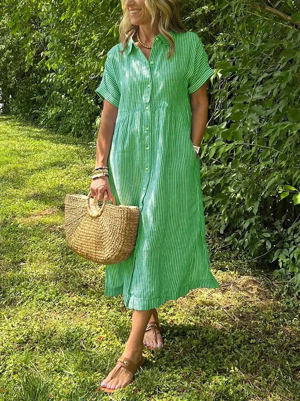 Aurelie | Chic Striped Dress