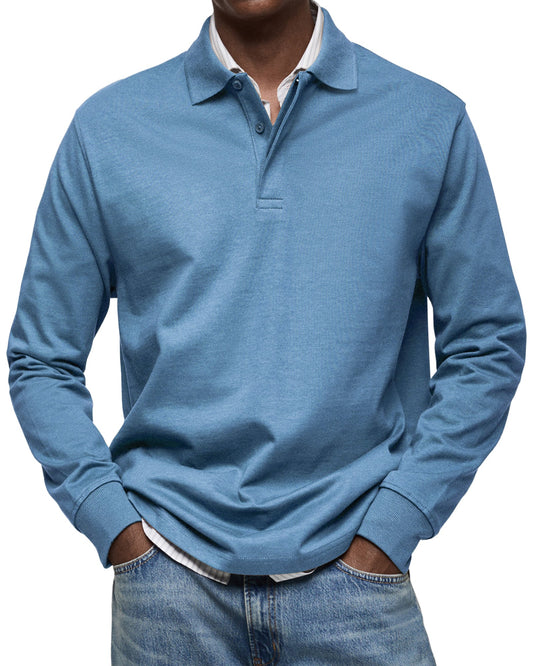 Alessio | Traditional Long Sleeve Polo Shirt