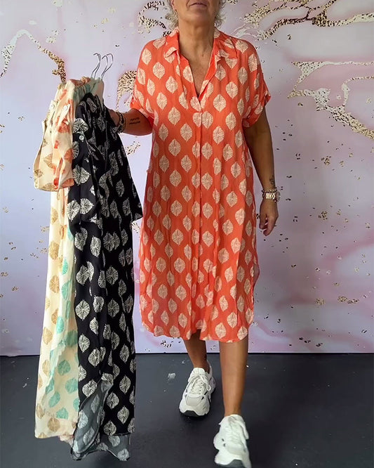 Elodie | Elegant Patterned Dress