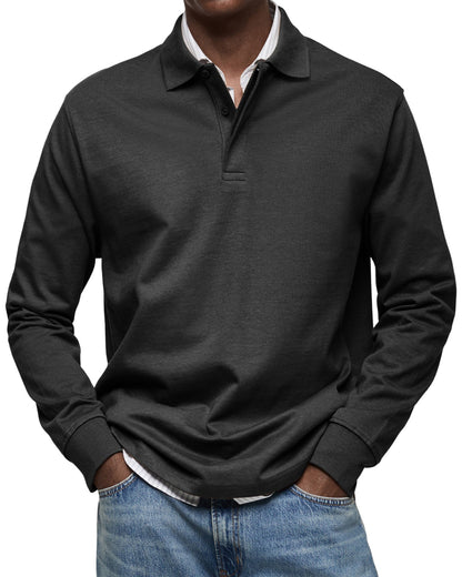 Alessio | Traditional Long Sleeve Polo Shirt
