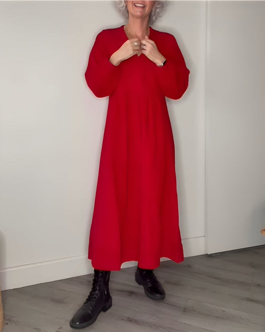 Susan | Stylish Long Dress with Belly Coverage