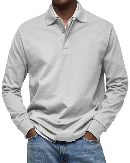 Alessio | Traditional Long Sleeve Polo Shirt