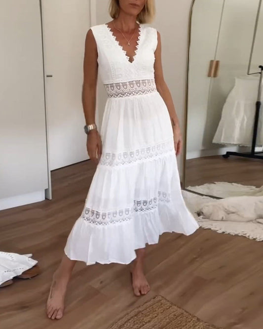 Margaux | Chic V-Neck Dress