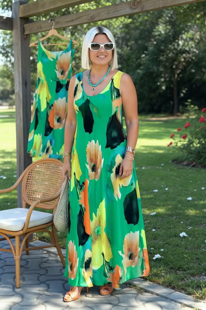 Amber | Floral Grace Maxi Dress