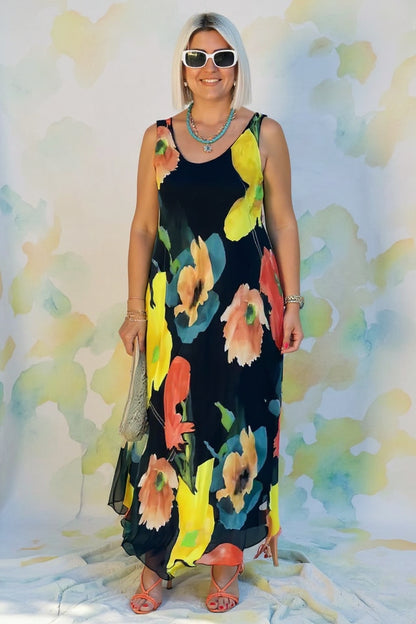 Amber | Floral Grace Maxi Dress