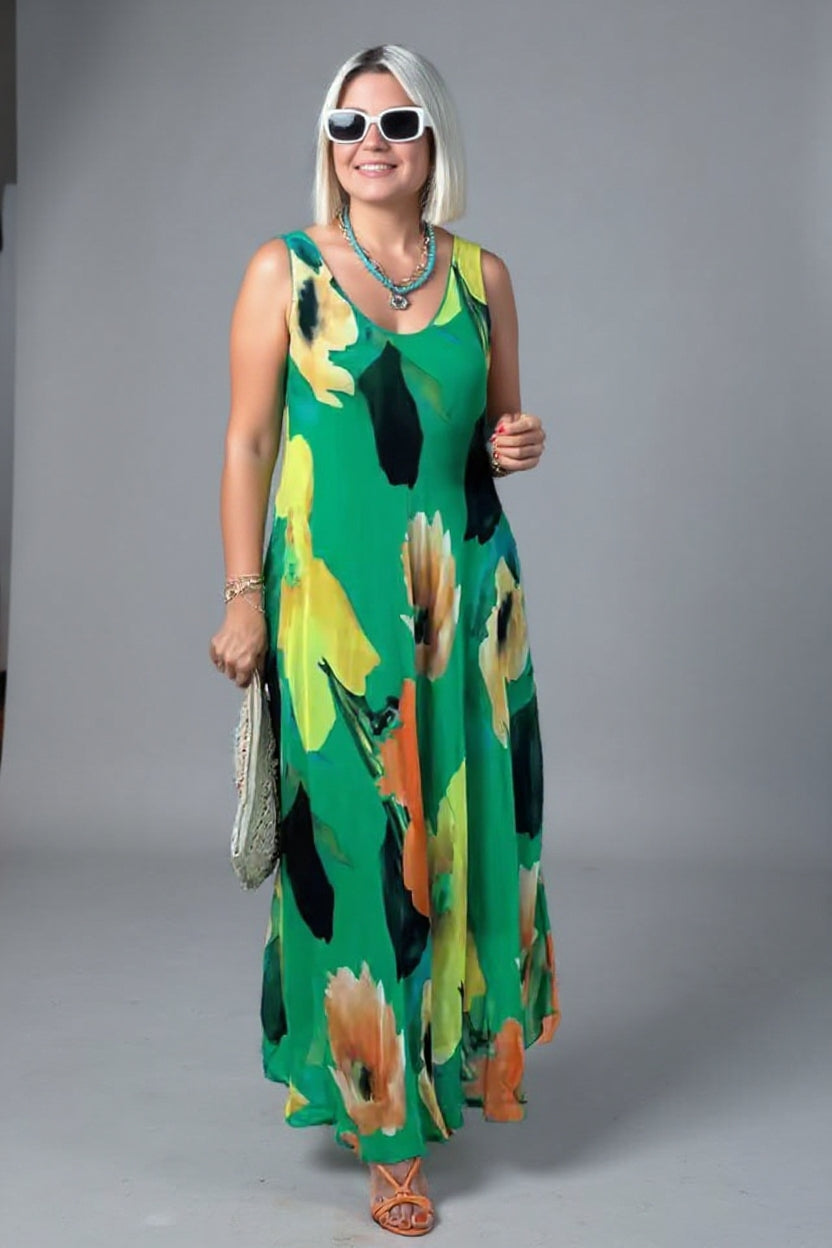 Amber | Floral Grace Maxi Dress