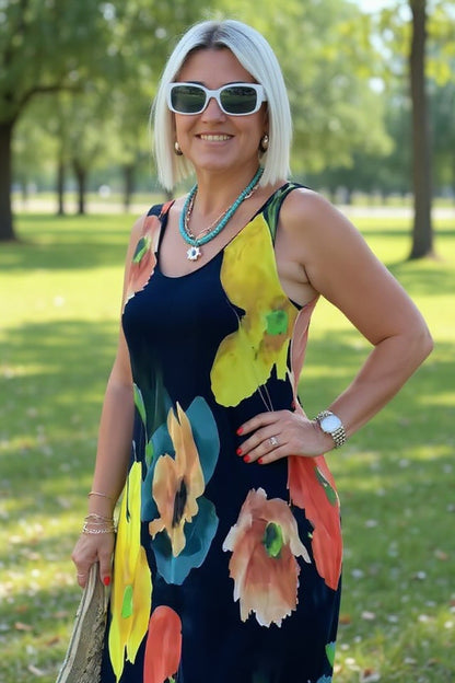 Amber | Floral Grace Maxi Dress