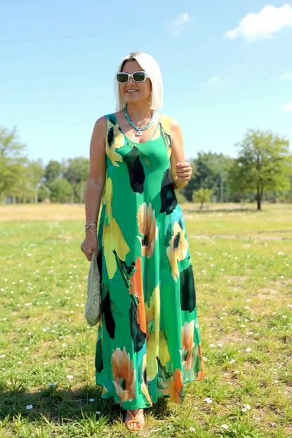 Amber | Floral Grace Maxi Dress