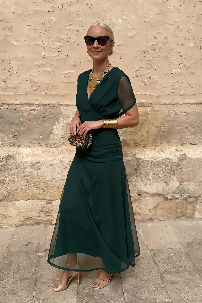 Ayla | Fantasy Painted Floral Maxi Dress