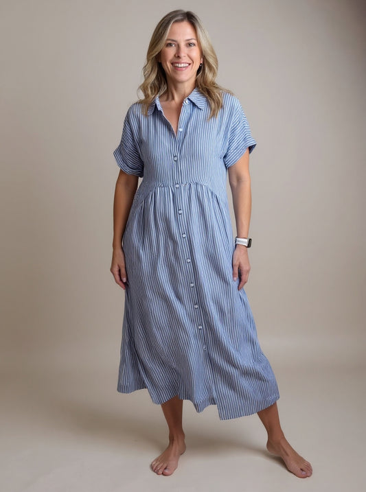 Aurelie | Chic Striped Dress