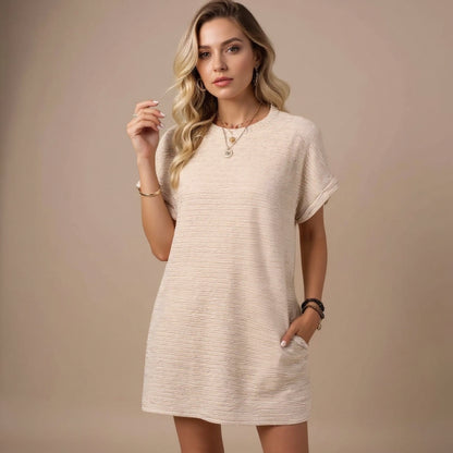 Liana | Elegant Contour Midi Dress