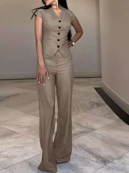 Eleonora| Stylish Blazer and Trouser Ensemble