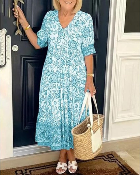 Laurie | Graceful Floral Dress with an Airy Touch