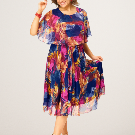 Delphine | Plus Size Chiffon Dress